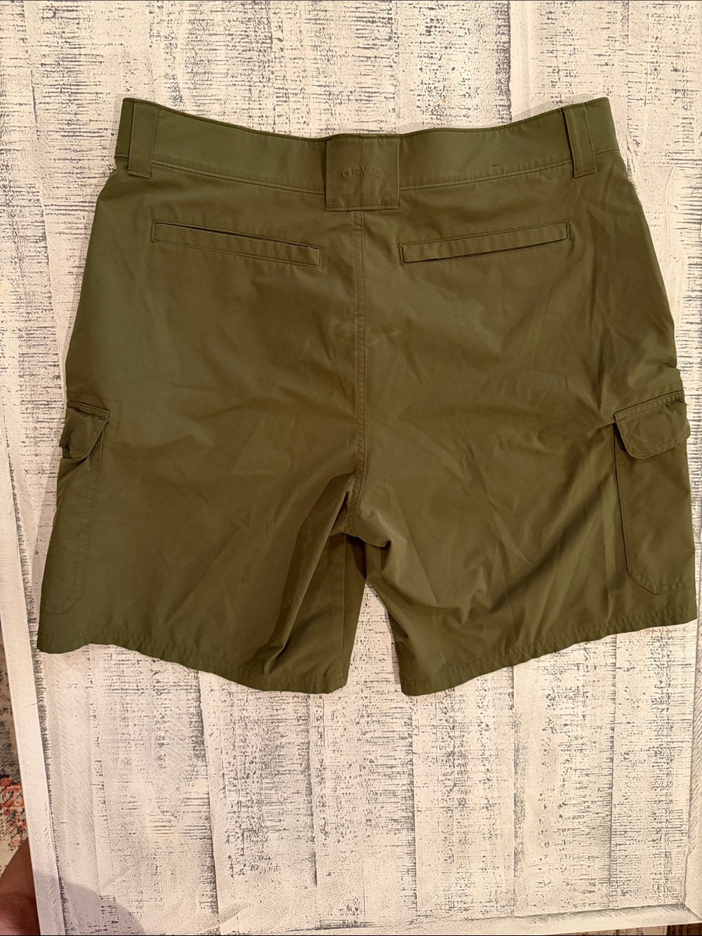 Orvis Olive Green Cargo Shorts - Picture 3 of 3